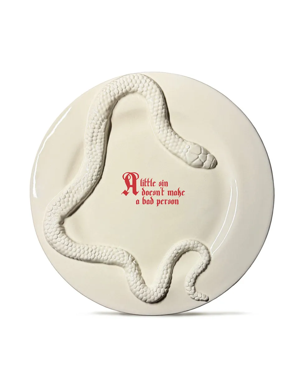 TA-DAAN A little sin doesn't make a bad person Forbidden Dinner Plate