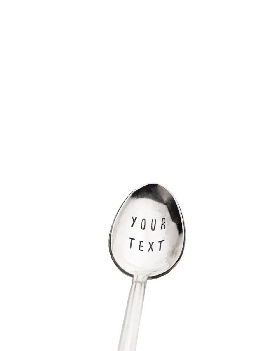 TA-DAAN Custom - Vintage Silver Hand-stamped Coffe Spoon