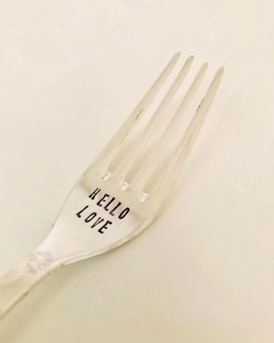 TA-DAAN Custom - Vintage Silver Hand-stamped Fork