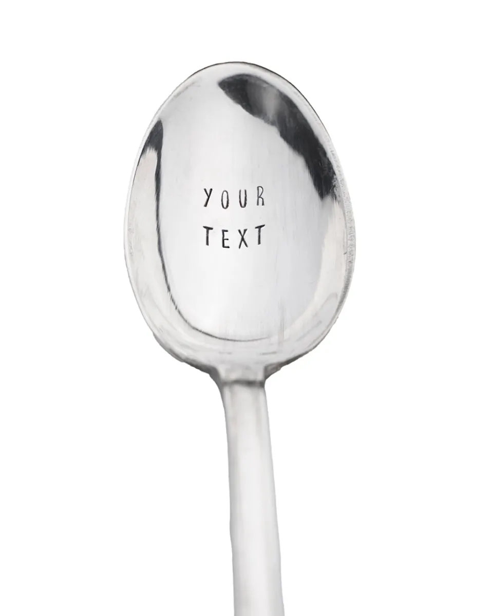 TA-DAAN Custom - Vintage Silver Hand-stamped Spoon
