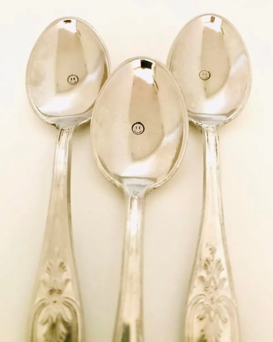 TA-DAAN Custom - Vintage Silver Hand-stamped Spoon