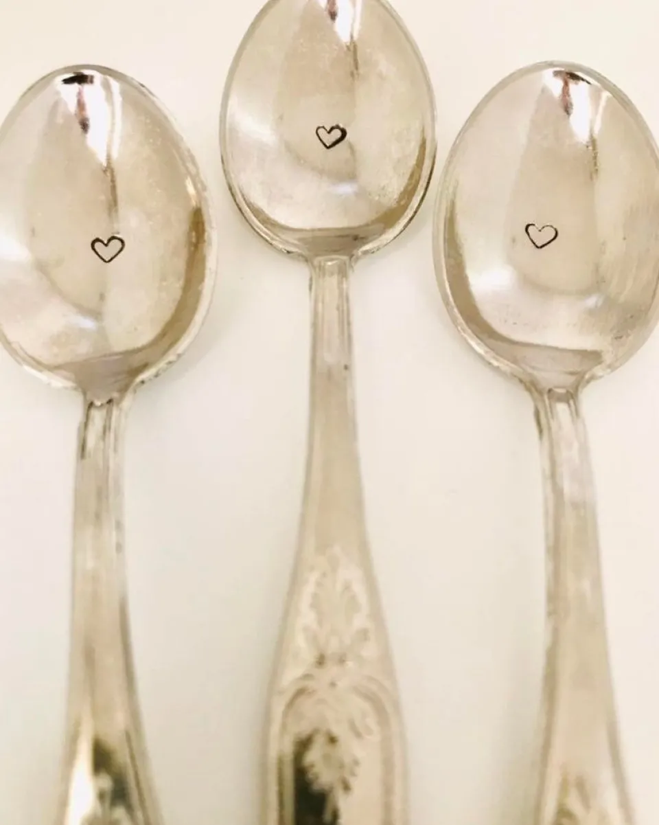 TA-DAAN Custom - Vintage Silver Hand-stamped Spoon