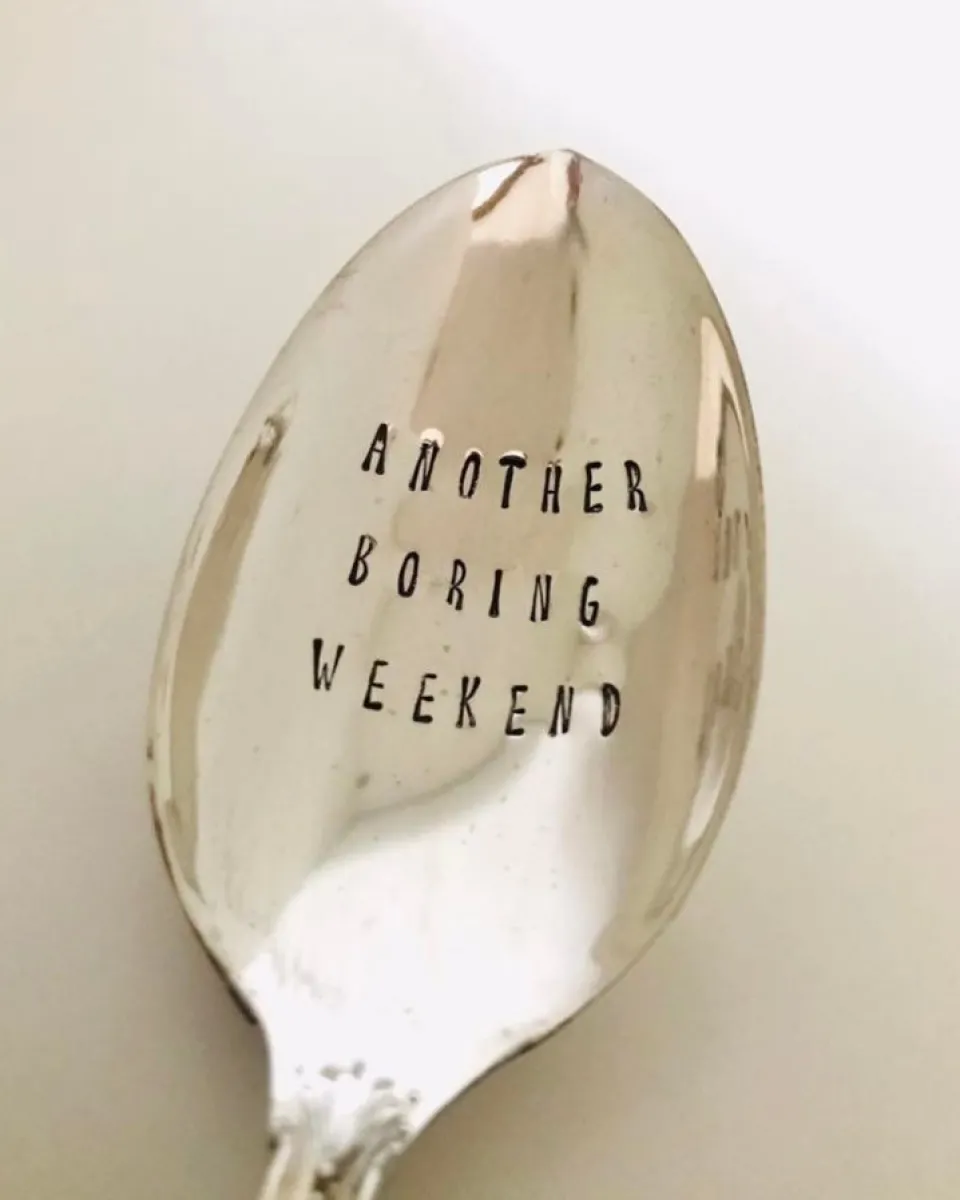 TA-DAAN Custom - Vintage Silver Hand-stamped Spoon