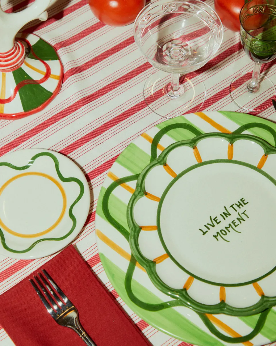 TA-DAAN Here & Now & "Live in the moment" dessert plate MIX - Set of 4