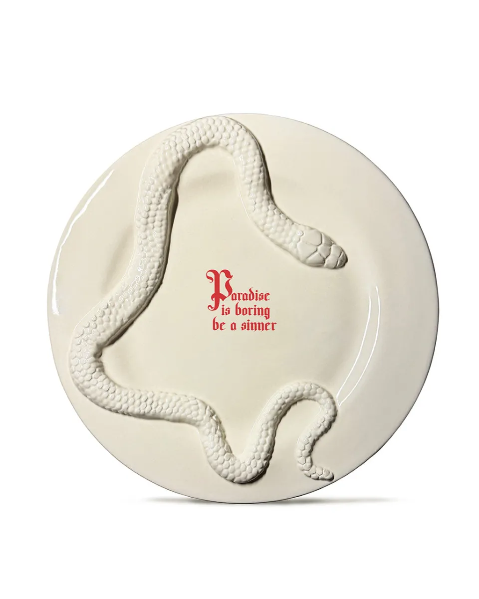 TA-DAAN Paradise is boring, be a sinner Forbidden Dinner Plate