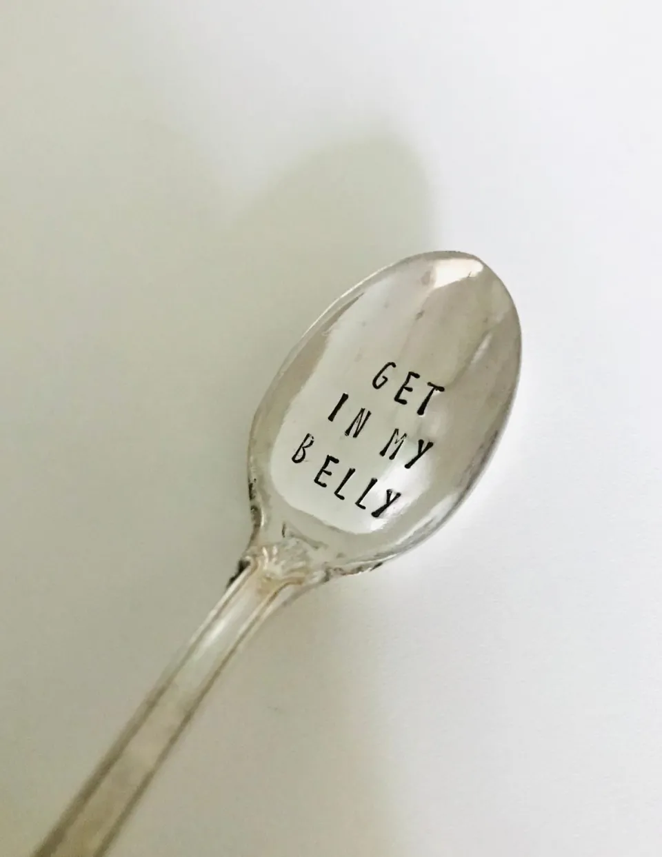 TA-DAAN Vintage Silver Hand-stamped coffee spoon