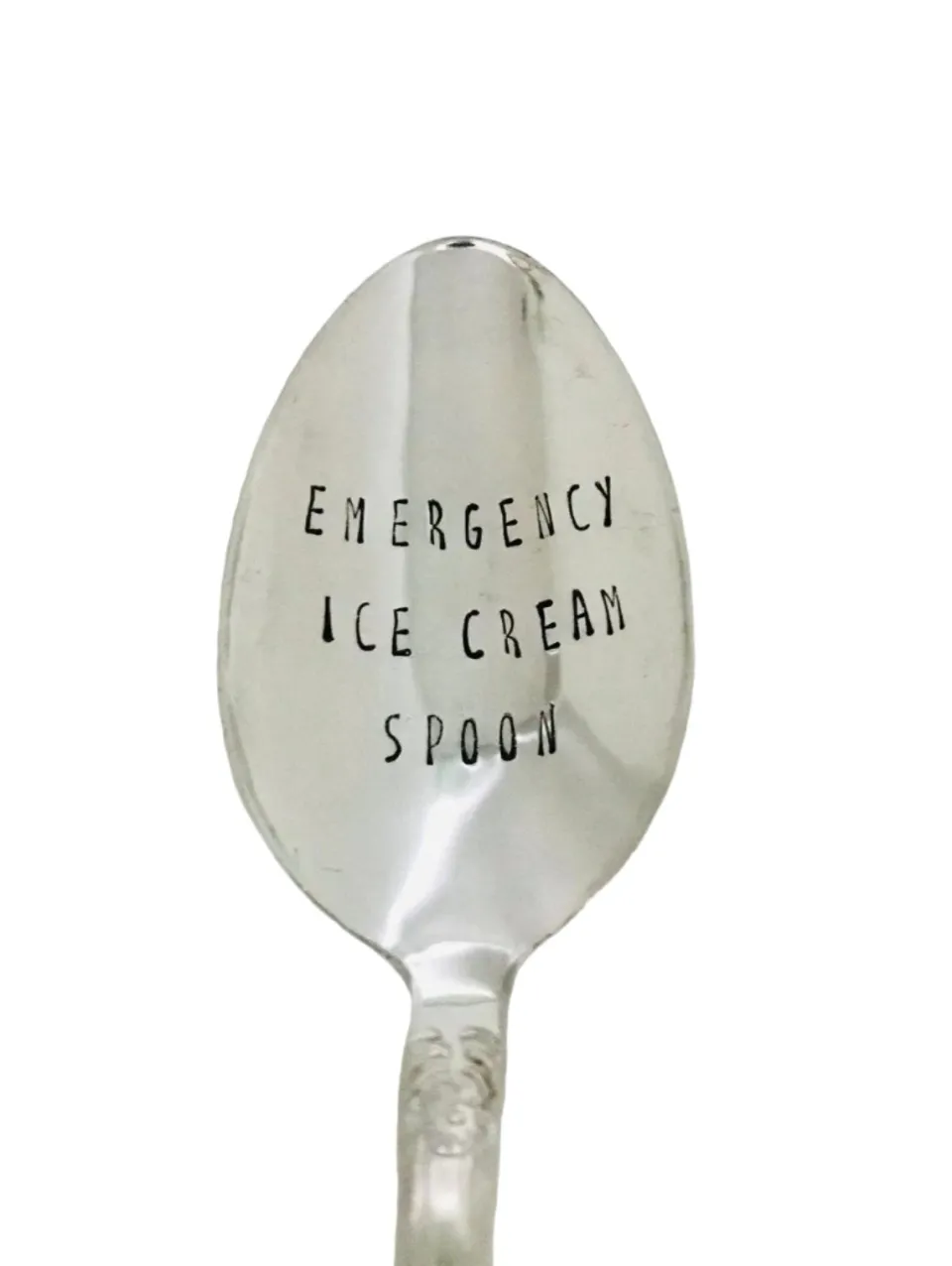 TA-DAAN Vintage Silver Hand-stamped dessert spoon English MIX - Set of 6 (-10%)