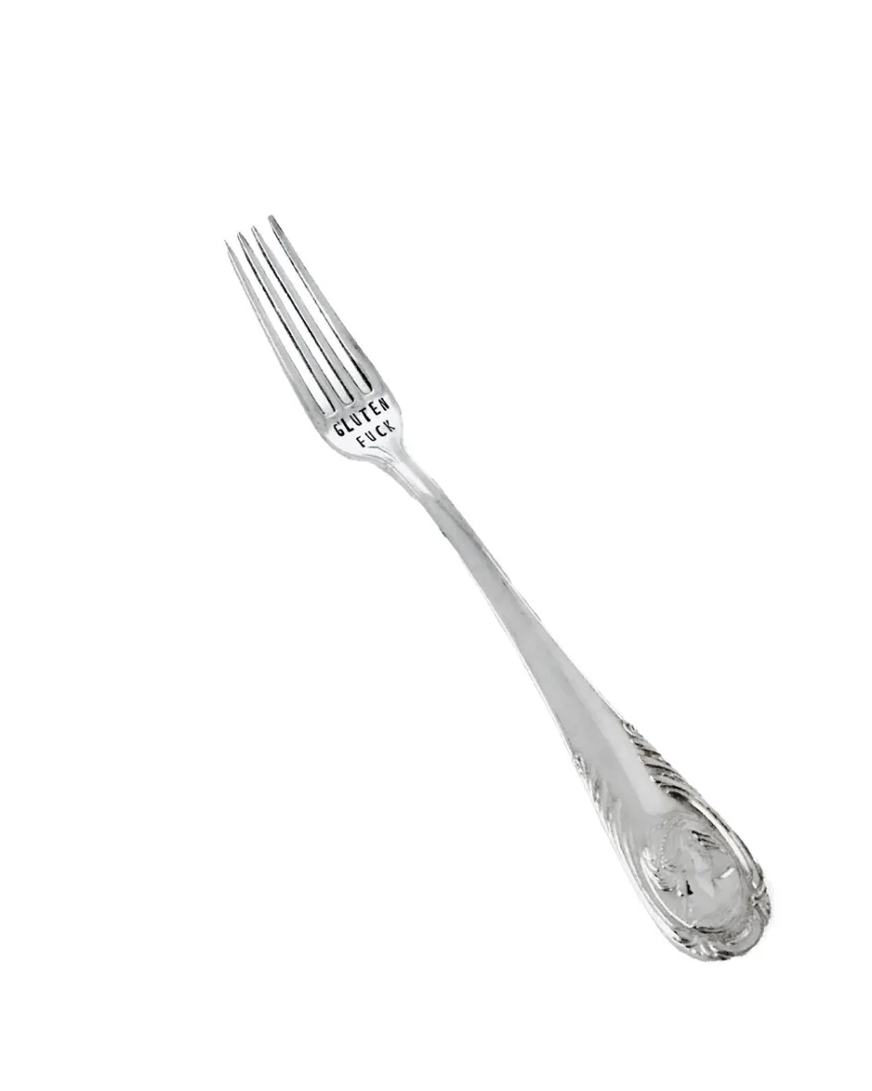 TA-DAAN Vintage Silver Hand-stamped fork