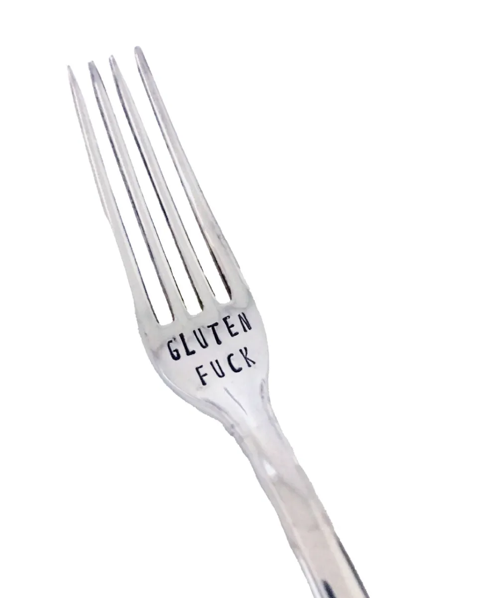 TA-DAAN Vintage Silver Hand-stamped fork