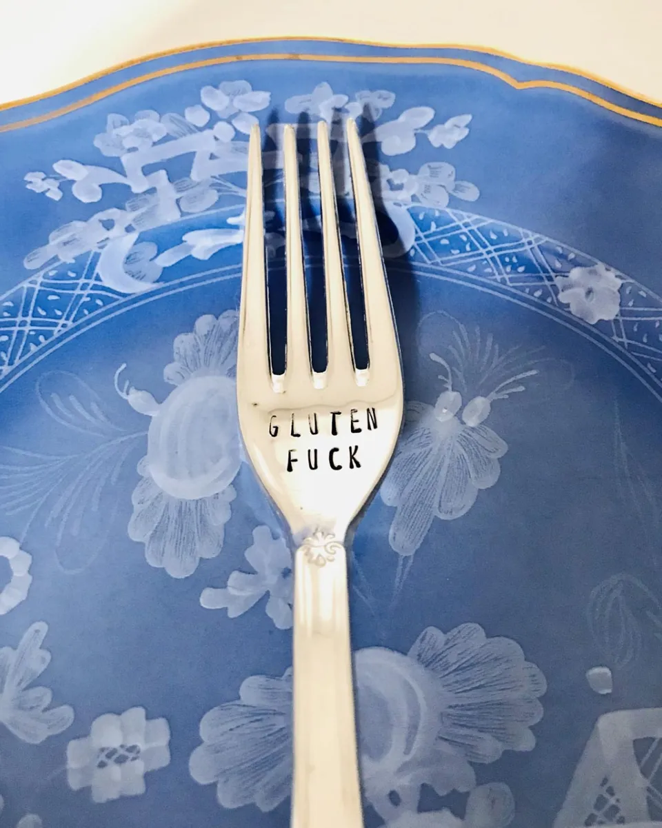 TA-DAAN Vintage Silver Hand-stamped fork English MIX - Set of 6 (-10%)