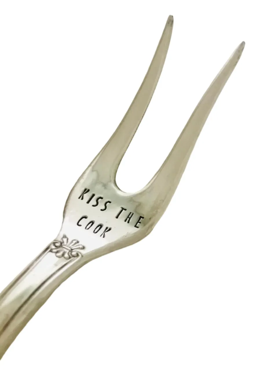 TA-DAAN Vintage Silver Hand-stamped serving duo MIX - Set of 2