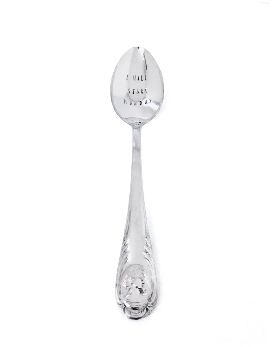 TA-DAAN Vintage Silver Hand-stamped spoon