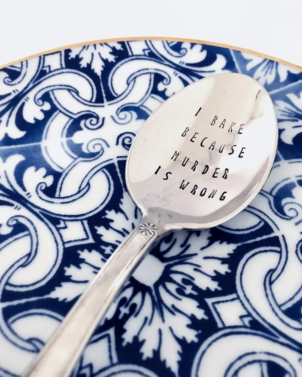 TA-DAAN Vintage Silver Hand-stamped spoon