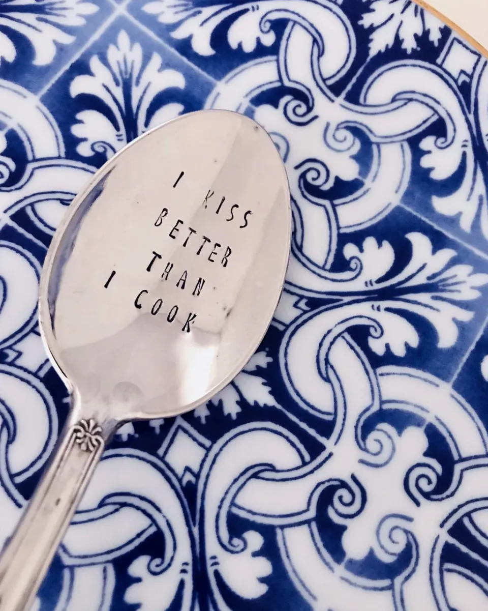TA-DAAN Vintage Silver Hand-stamped spoon