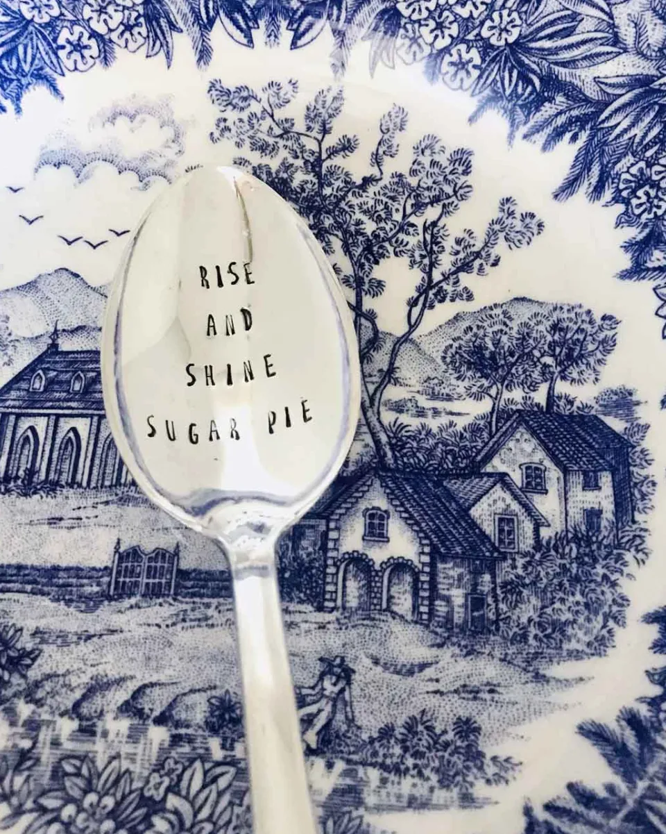 TA-DAAN Vintage Silver Hand-stamped spoon
