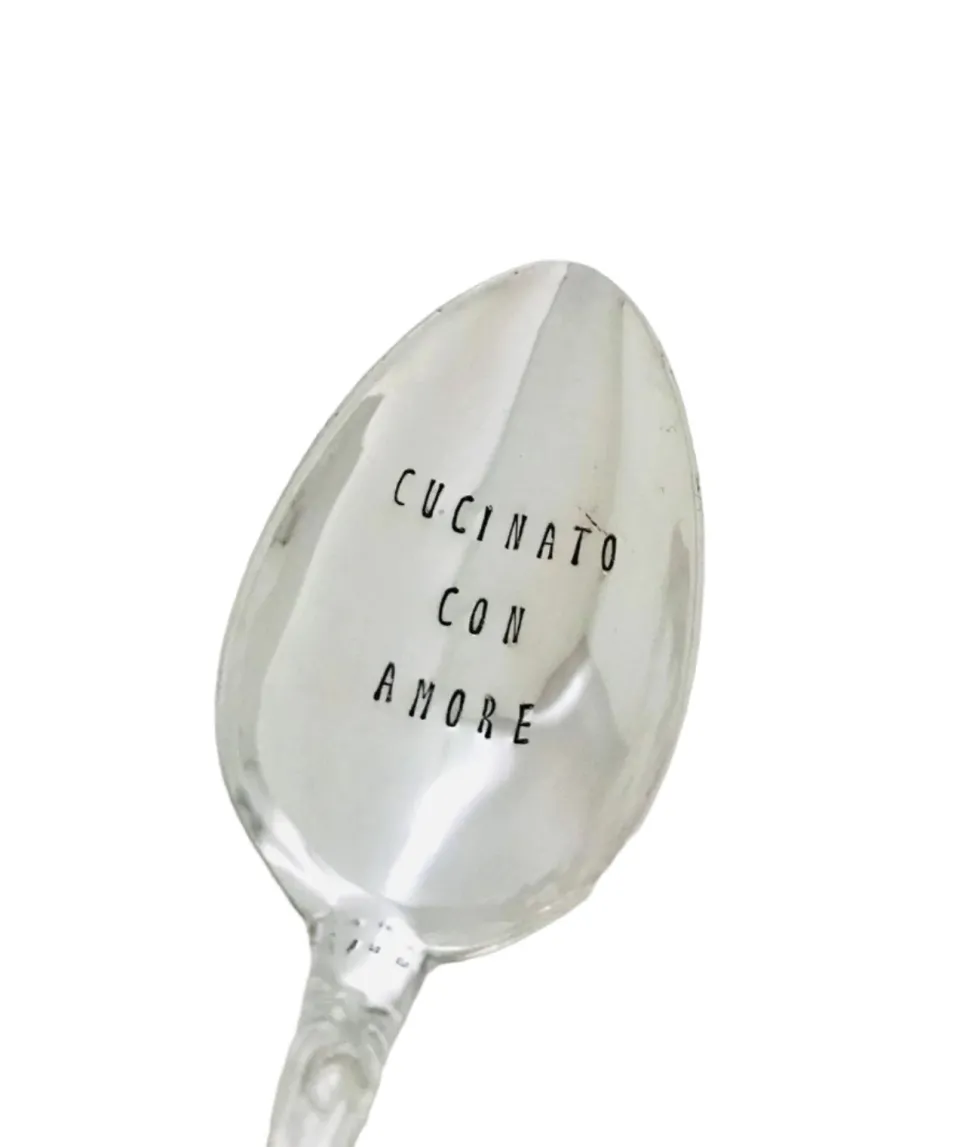 TA-DAAN Vintage Silver Hand-stamped spoon