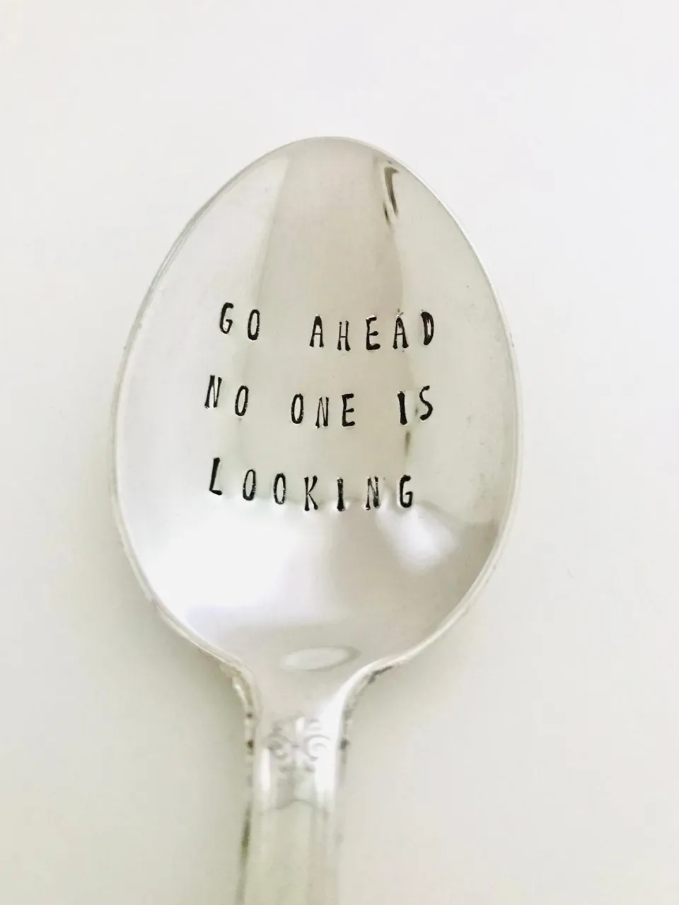 TA-DAAN Vintage Silver Hand-stamped spoon