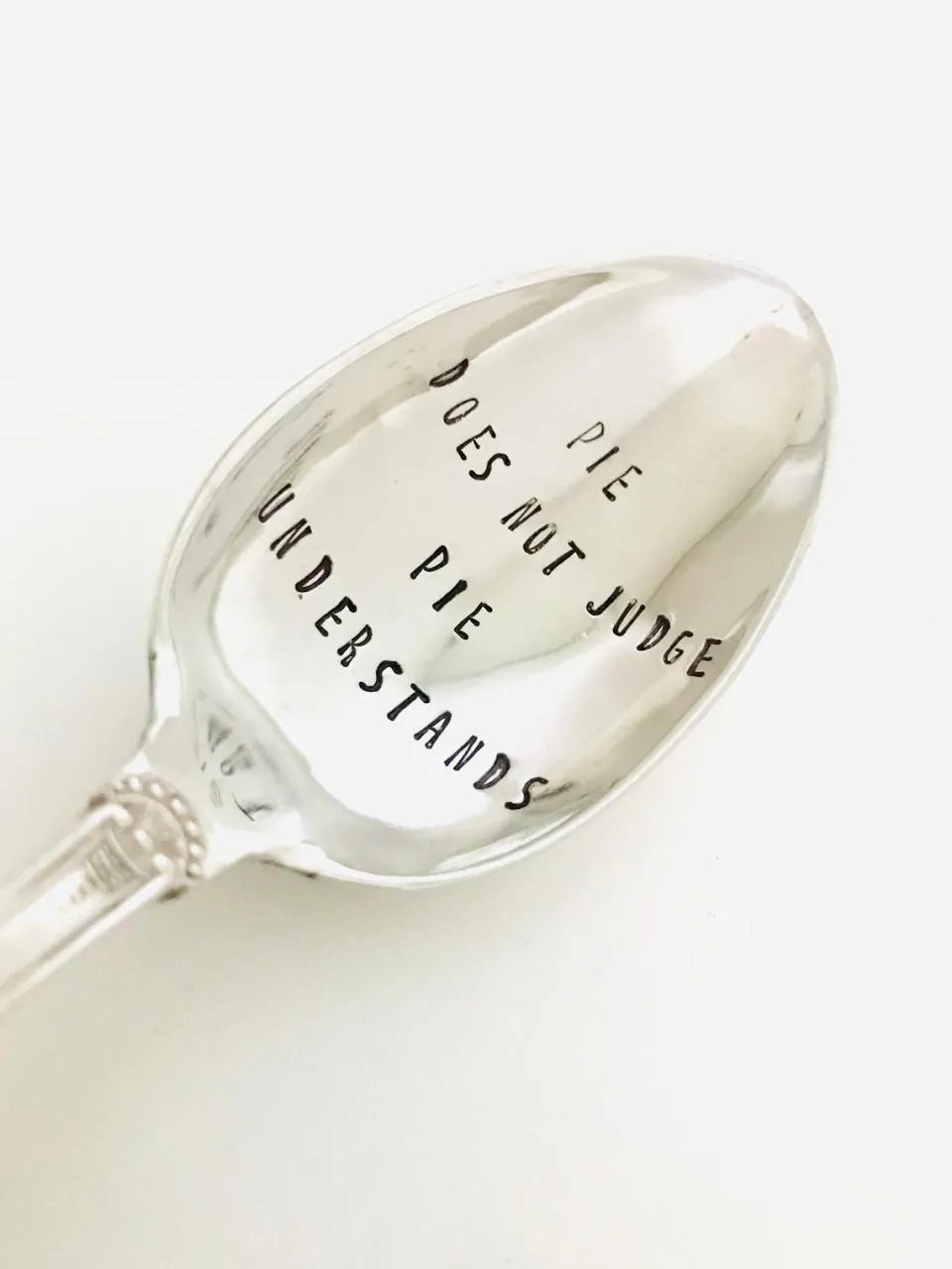 TA-DAAN Vintage Silver Hand-stamped spoon