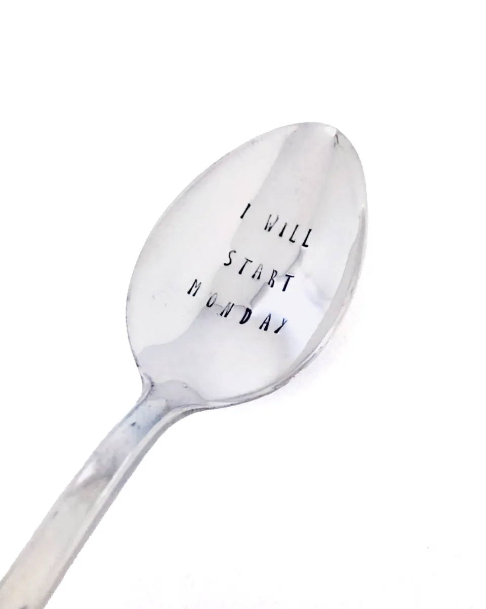 TA-DAAN Vintage Silver Hand-stamped spoon