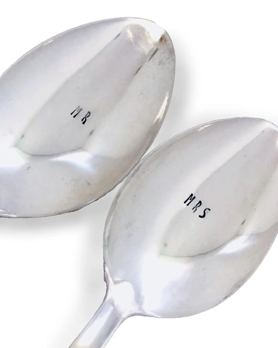 TA-DAAN Vintage Silver Hand-stamped spoon